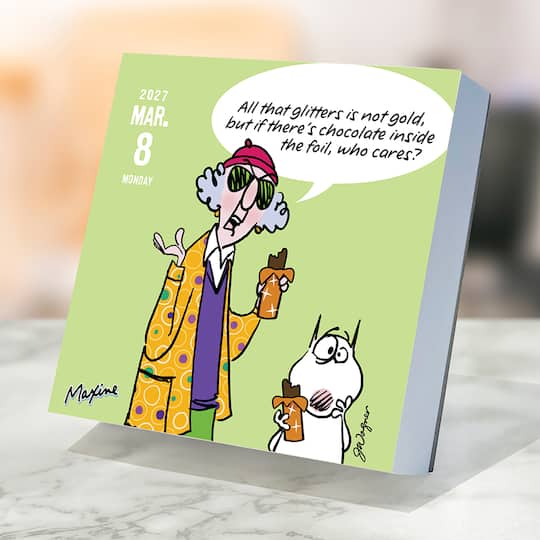 2027 Maxine Daily Desktop Calendar